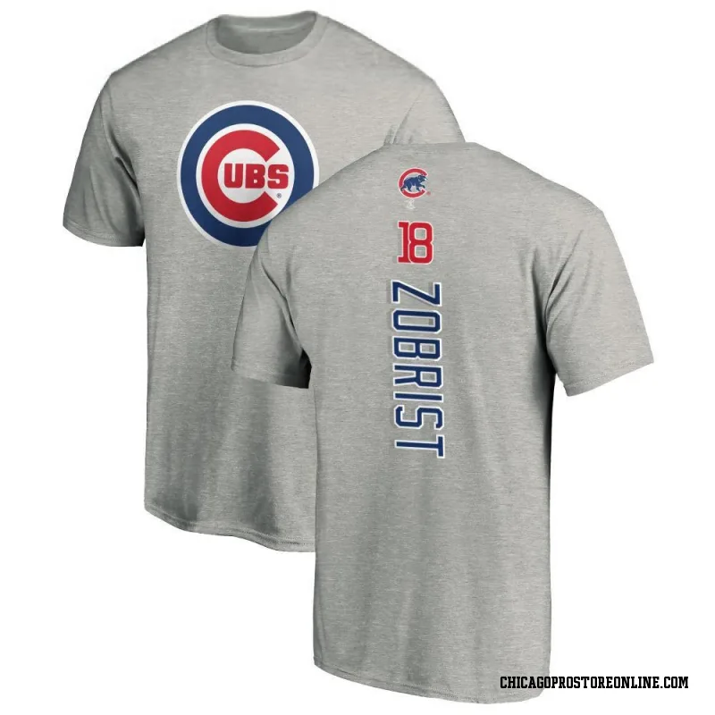 Ash Youth Ben Zobrist Chicago Cubs Backer T-Shirt