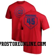 Red Men's Drew Pomeranz Chicago Cubs RBI T-Shirt