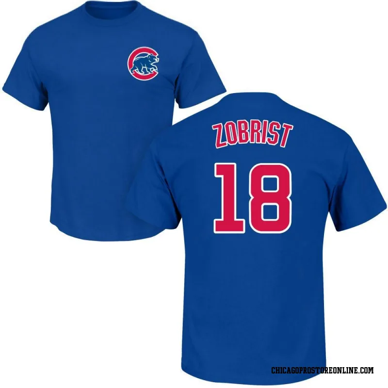 Royal Men's Ben Zobrist Chicago Cubs Roster Name & Number T-Shirt