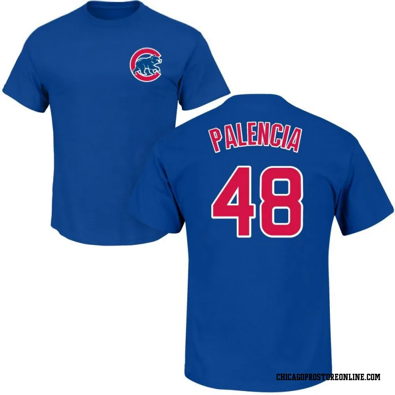 Royal Men's Daniel Palencia Chicago Cubs Roster Name & Number T-Shirt