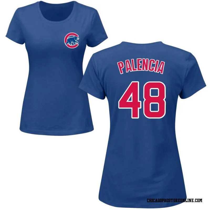 Royal Women's Daniel Palencia Chicago Cubs Roster Name & Number T-Shirt