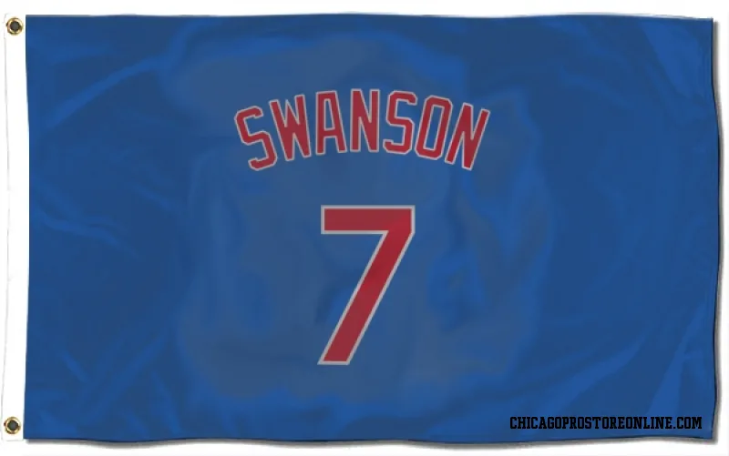 Royal Chicago Cubs  Dansby Swanson  Flag (3 X 5)