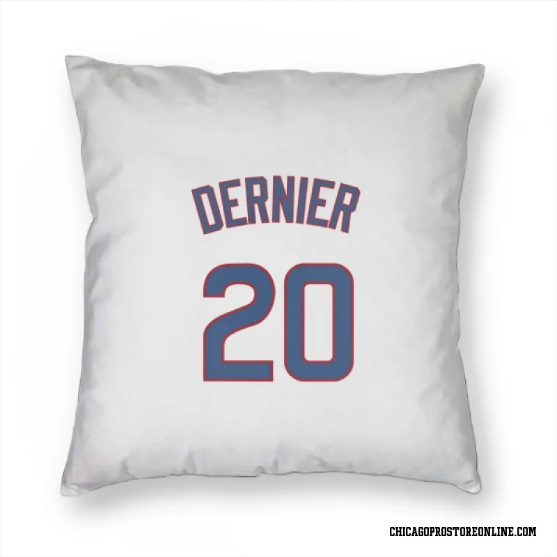 White Chicago Cubs  Bob Dernier  Pillow Cover (18 X 18)